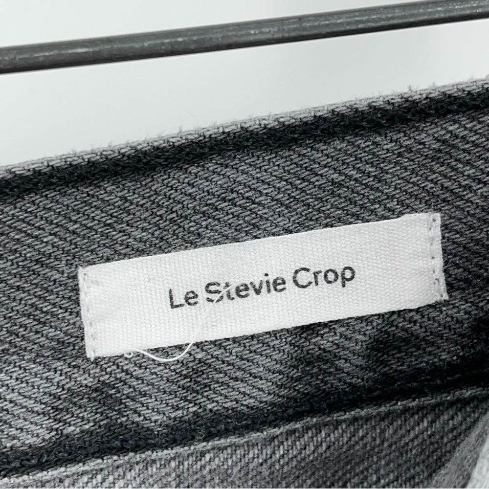 Frame 29x24 Le Stevie Raw Edge boyfriend Jeans 0027 light gray distressed - Picture 6 of 13